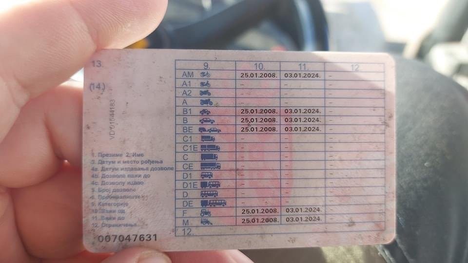 Koliko košta srpska vozačka dozvola